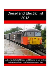 Diesel and Electric list 2013: Diesel and Electric list 2013