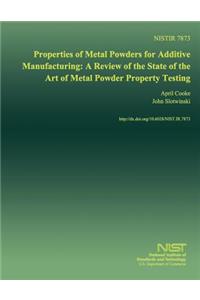 Properties of Metal Powders for Additive Manufacturing