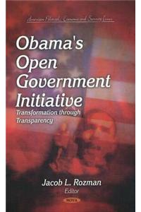 Obama's Open Government Initiative