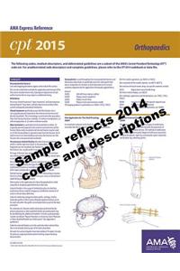 CPT 2015 Express Reference Coding Card: Orthopaedics