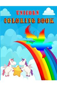 Unicorn coloring book forkids