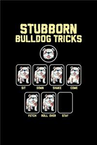 Englische Bulldogge Notizbuch Stubborn Bulldog Tricks