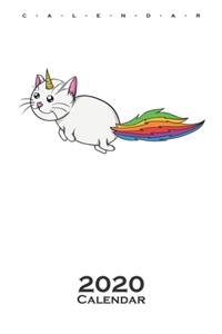 unicorn cat Calendar 2020