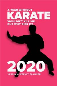 A Year Without Karate Wouldn't Kill Me. But Why Risk It? - 2020 Yearly And Weekly Planner