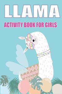 Llama Activity Book for Girls