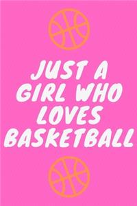 Just A Girl Who Loves Basketball Pink