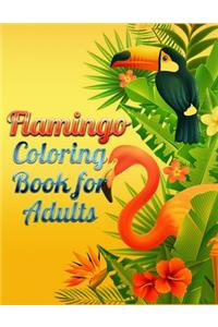 Flamingo Coloring Book for Adults