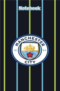 Manchester City Design 3 Notebook For Man City Fans and Lovers: Lined Notebook / Journal Gift, 120 Pages, 6x9, Soft Cover, Matte Finish