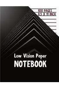 Low Vision Paper Notebook
