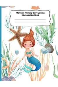 Mermaid Primary Story Journal Composition Book