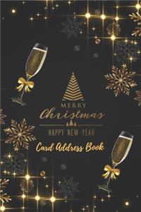 Merry Christmas Card Address Book (Happy New Year)