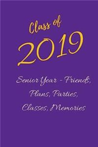 Class of 2019 Senior Year - Friends, Plans, Parties, Classes, Memories