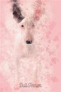 Bull Terrier: Pink Notebook or Journal with Lines - Bull Terrier