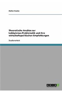 Theoretische Ansätze zur Lobbyismus-Problematik und ihre wirtschaftspolitischen Empfehlungen