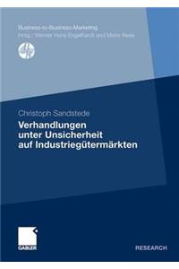 Verhandlungen Unter Unsicherheit Auf Industriegütermärkten