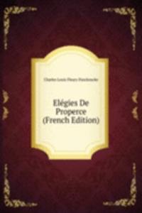 Elegies De Properce (French Edition)