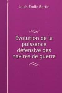 Evolution de la puissance defensive des navires de guerre