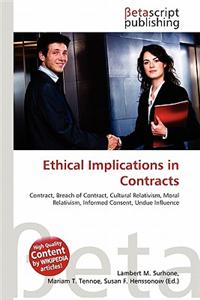 Ethical Implications in Contracts