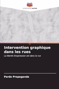 Intervention graphique dans les rues