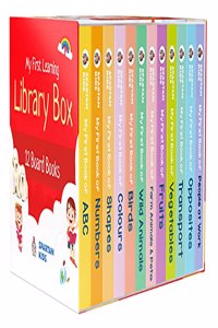 My First Learning Library Box : Boxset of 12 Best Board Books for Kids
