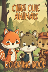 Cute Chibi Animals Coloring Book