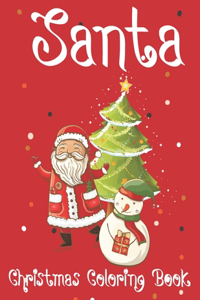 Santa Christmas Coloring Book