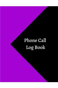 Phone Call Log Book