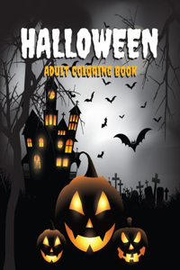Halloween Adult Coloring Book