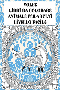Libri da colorare - Livello facile - Animale per adulti - Volpe