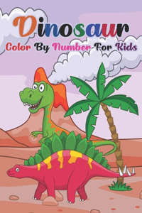 Dinosaur Color By Number For Kids