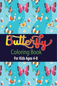 Butterfly Coloring Book for Kids Ages 4-8