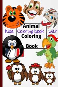 Kids Coloring book with Animal Coloring Book