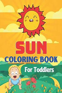 Sun coloring book for Toddlers