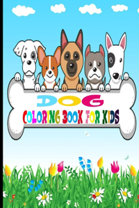 Dog coloring book for kids