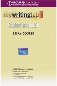 Mylab Writing -- Standalone Access Card -- Essay Course