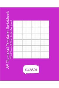 A4 Thumbnail Templates Sketchbook