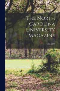 North Carolina University Magazine; 1858-1859