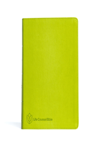 CSB Life Counsel Bible, Grass Green LeatherTouch, Indexed