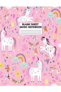 Blank Sheet Music Notebook