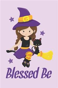 Witchy Blessed Be Wicca Notebook