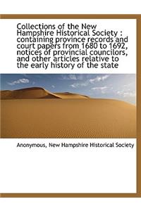Collections of the New Hampshire Historical Society