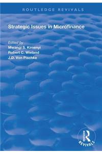 Strategic Issues in Microfinance