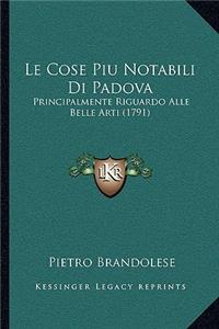Cose Piu Notabili Di Padova