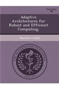 Adaptive Architectures for Robust and Efficient Computing