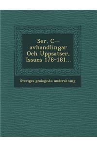 Ser. C--Avhandlingar Och Uppsatser, Issues 178-181...