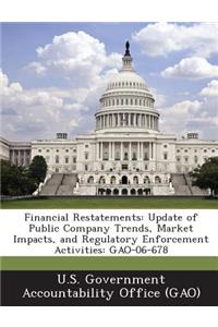 Financial Restatements: Update of Public Company Trends, Market Impacts, and Regulatory Enforcement Activities: Gao-06-678