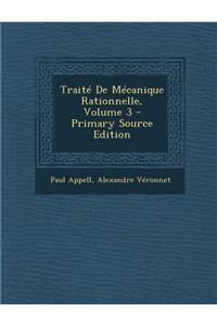 Traite de Mecanique Rationnelle, Volume 3