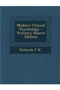 Modern Clinical Psychology