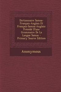 Dictionnaire Samoa-Francais-Anglais Et Francais-Samoa-Anglais