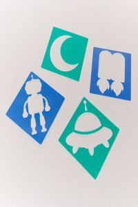 Vacation Bible School (Vbs) 2019 to Mars and Beyond Space Stencils (Pkg of 12): Explore Where God's Power Can Take You!